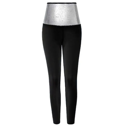 Women Sauna Sweating Pants Hot Gym Exercise Leggings High Waist Thermo Weight Loss Workout Running Slimming Compression Pants