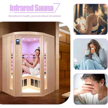 Hemlock Infrared Sauna: 2-3 Person Infrared Home Sauna