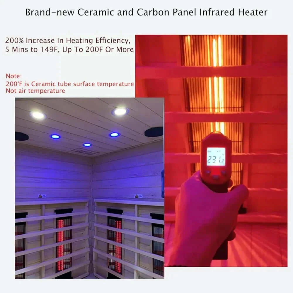 Hemlock Infrared Sauna: 2-3 Person Infrared Home Sauna