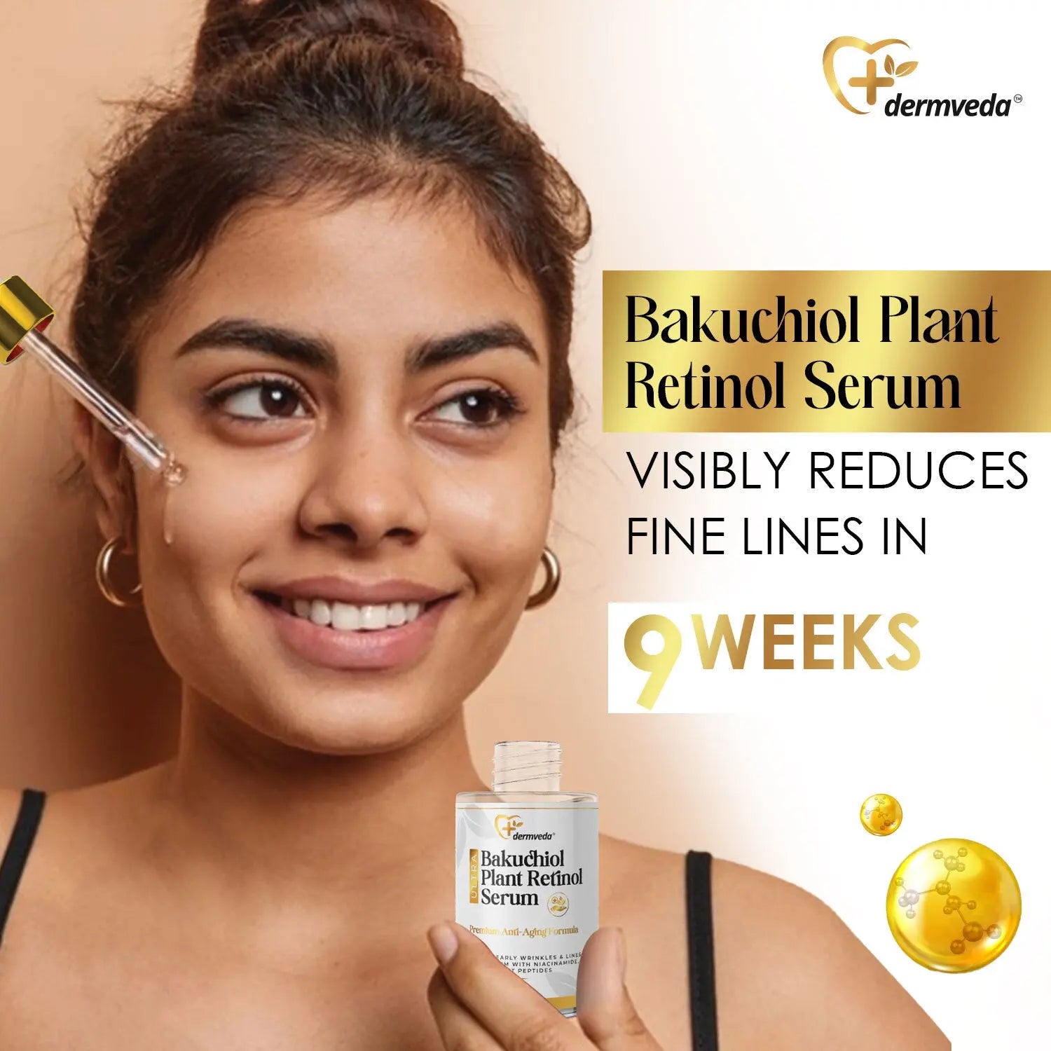 Organic Bakuchiol Serum - Face Serum | Anti-Aging Cream and Antioxidant Serum