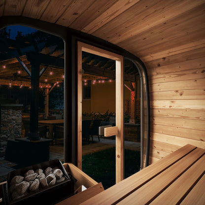 Model CL4G Cube-Series Outdoor Sauna | 3 Persons