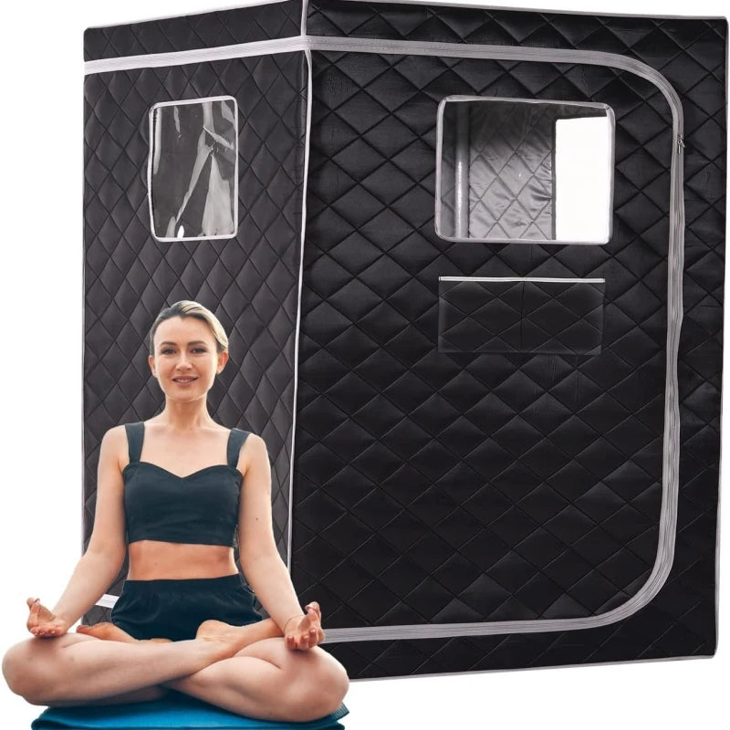 2 Person Steam Sauna Portable Sauna Tent Sauna Home Sauna Kit Whole Body Large Space Spa Steamer Sauna Room