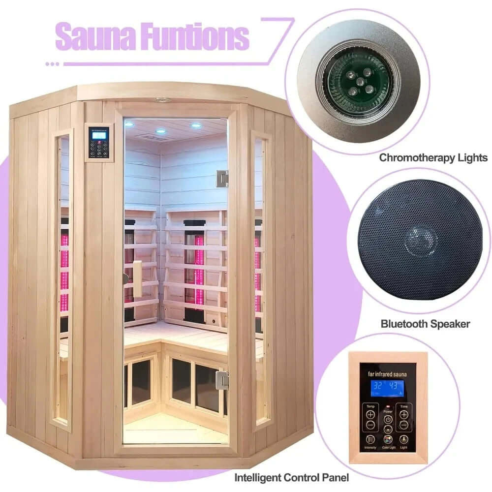 Hemlock Infrared Sauna: 2-3 Person Infrared Home Sauna