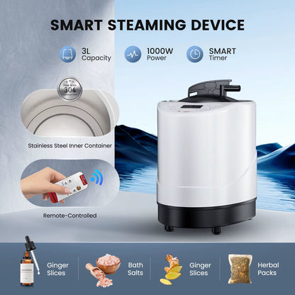 Portable Steam Sauna Tent Room with Steamer 1000W 2.6L Steam Generator Single Person Sauna for Relaxation Detox Home Spa