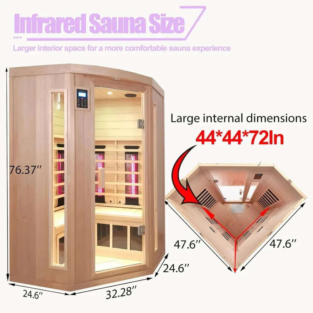 Hemlock Infrared Sauna: 2-3 Person Infrared Home Sauna