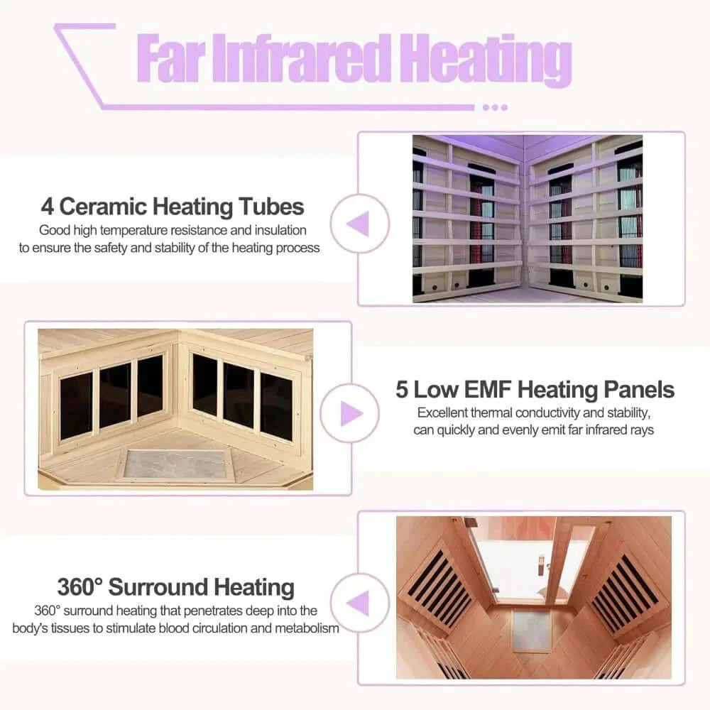 Hemlock Infrared Sauna: 2-3 Person Infrared Home Sauna