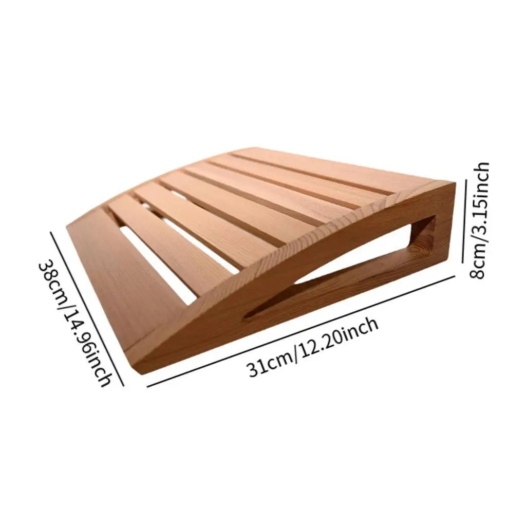 Neck Support Equipment Bathroom Accessories Sauna Room Part Sauna Pillow Head Support Wooden Headrest Sauna for Winter Bathing