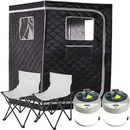 2 Person Steam Sauna Portable Sauna Tent Sauna Home Sauna Kit Whole Body Large Space Spa Steamer Sauna Room