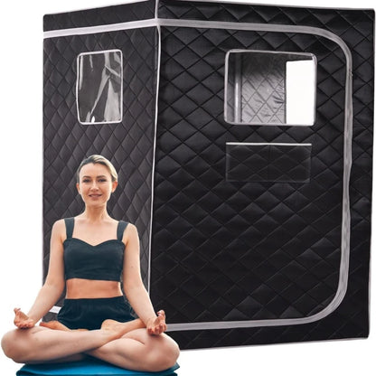 2 Person Steam Sauna Portable Sauna Tent Sauna Home Sauna Kit Whole Body Large Space Spa Steamer Sauna Room